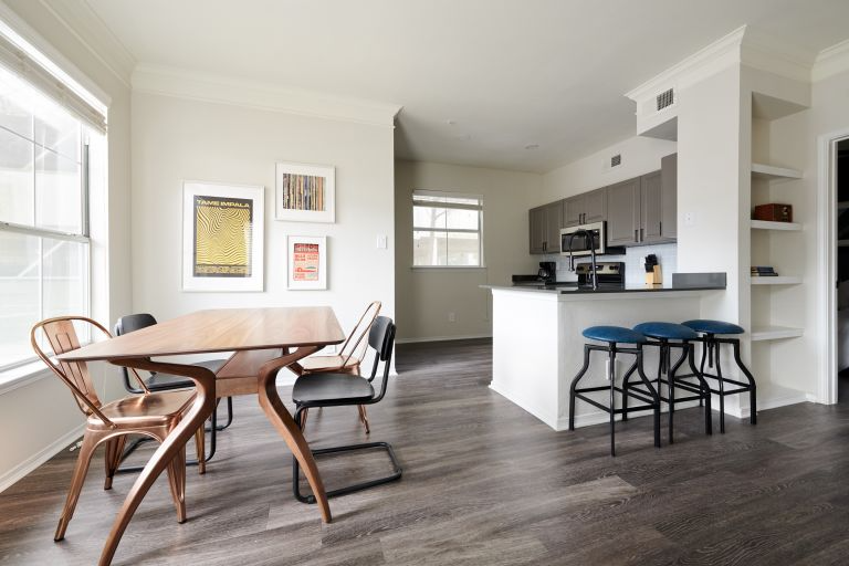 Kitchen and dining area