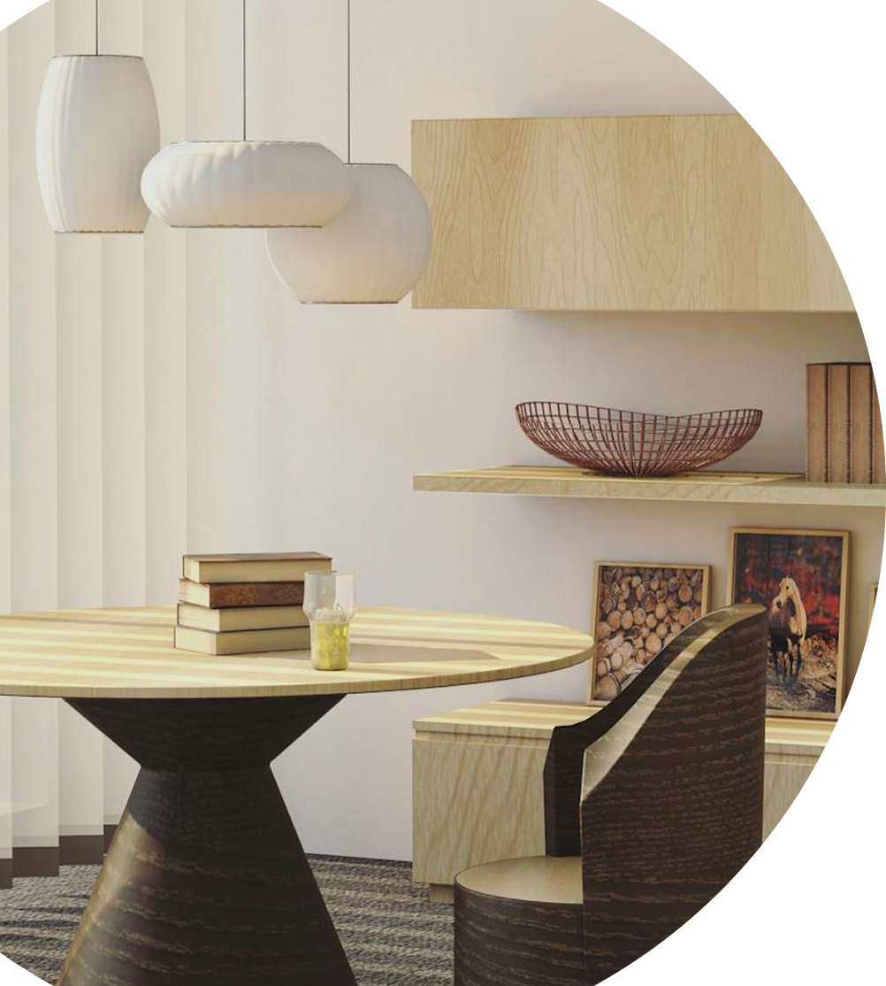 Modern interior living space